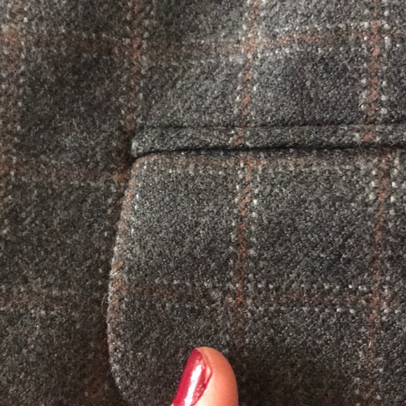 Lands' End Suits & Blazers Lands End 0 Wool Gray Plaid Jacket 44r